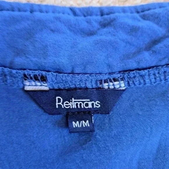 Reitmans Royal Blue Scoop Neck Tank Top Size Medium - Picture 5 of 11